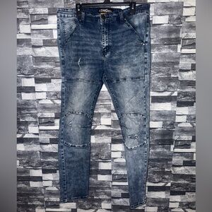 Men's CDMG & CO Straight Jeans - Classic Blue Denim Aficionados size 36x32